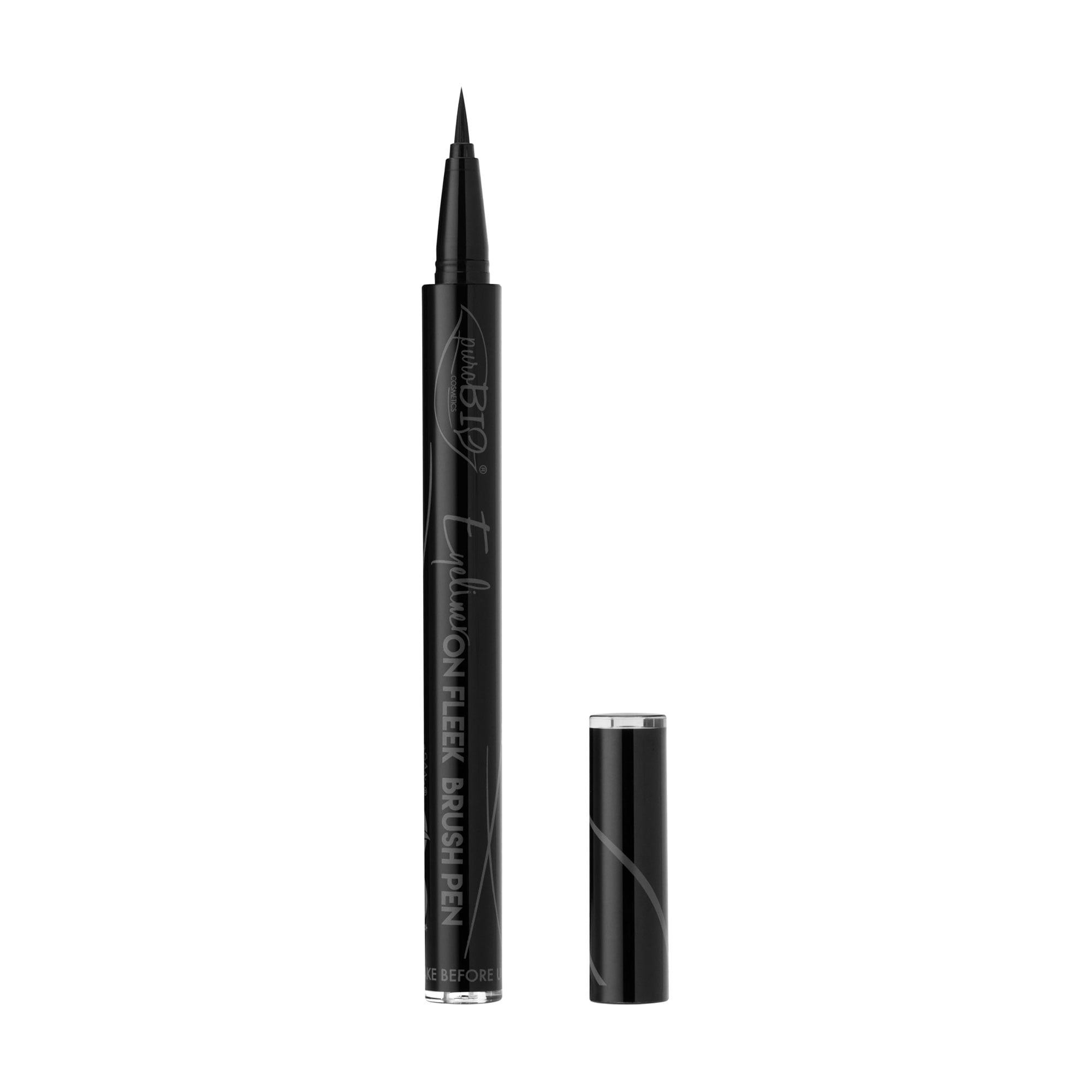 Підводка для очей PuroBio Cosmetics Eyeliner On Fleek Brush Pen, Black, 0.7 г